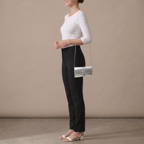 Padlock Python Leather Chain Clutch - Tom Ford - Modalova
