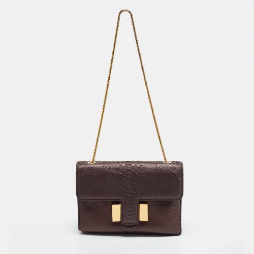 Sienna Medium Metallic Glitter Python Shoulder Bag - Tom Ford - Modalova