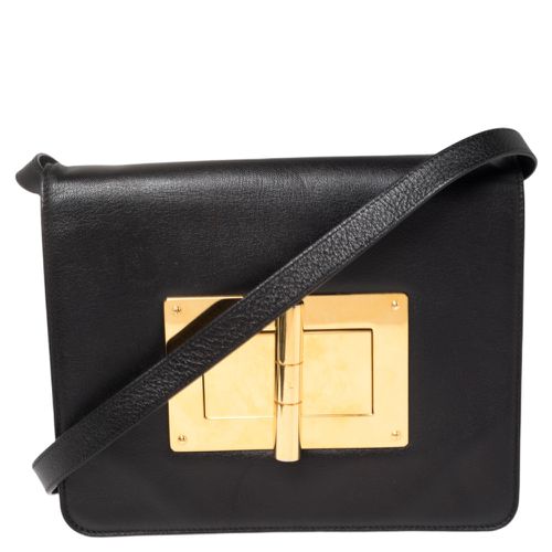 Tom Ford Black Leather Medium Natalia Shoulder Bag - Tom Ford - Modalova