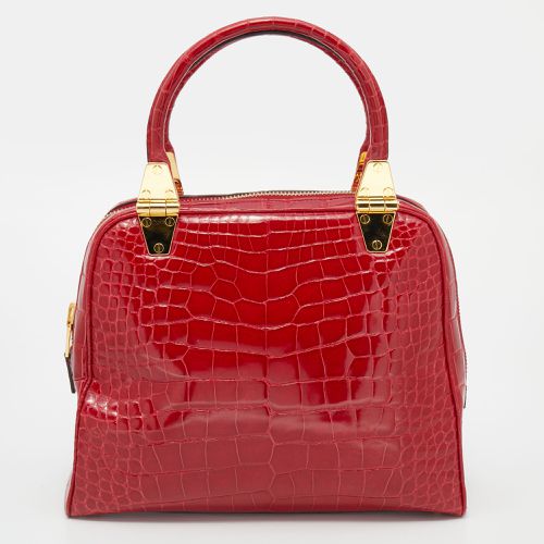 Tom Ford Red Crocodile Leather Tote - Tom Ford - Modalova