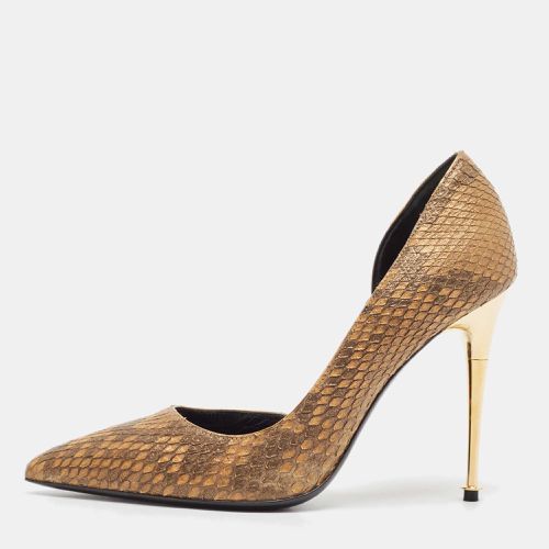 Tom Ford Brown Python Leather D'orsay Pumps Size 37.5 - Tom Ford - Modalova