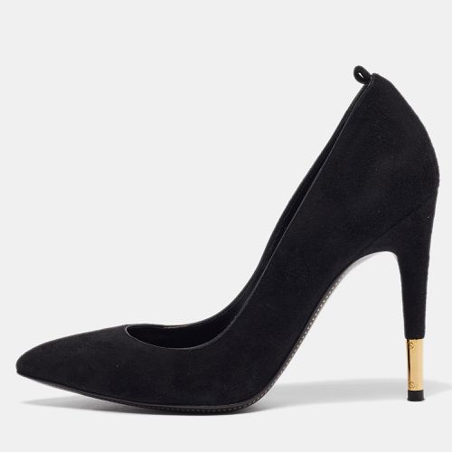 Tom Ford Black Suede Padlock Pumps Size 35 - Tom Ford - Modalova