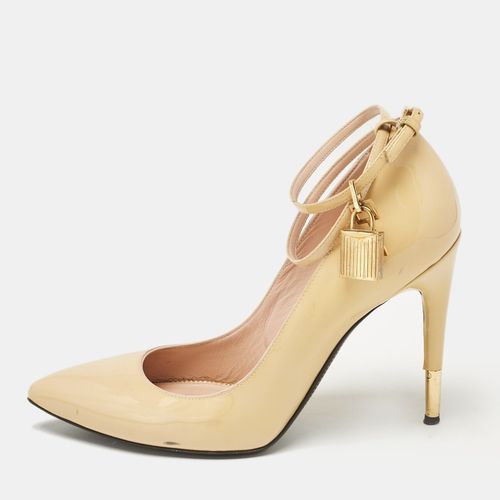 Tom Ford Beige Patent Leather Padlock Pumps Size 39.5 - Tom Ford - Modalova