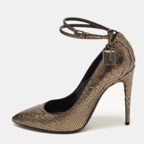 Padlock Size 37.5 Python Leather Pumps - Tom Ford - Modalova