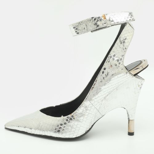 Size 39 Python Embossed Leather Ankle Strap Pumps - Tom Ford - Modalova