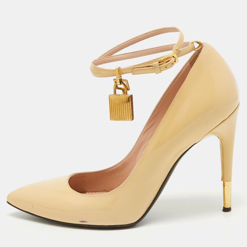 Tom Ford Beige Patent Leather Padlock Pumps Size 38.5 - Tom Ford - Modalova