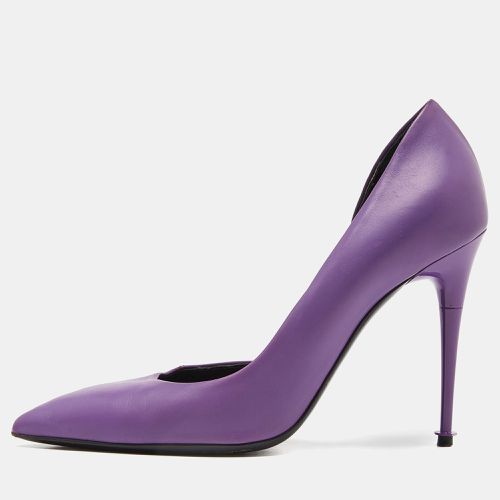 Tom Ford Purple Leather Pointed Toe d'Orsay Pumps Size 37.5 - Tom Ford - Modalova