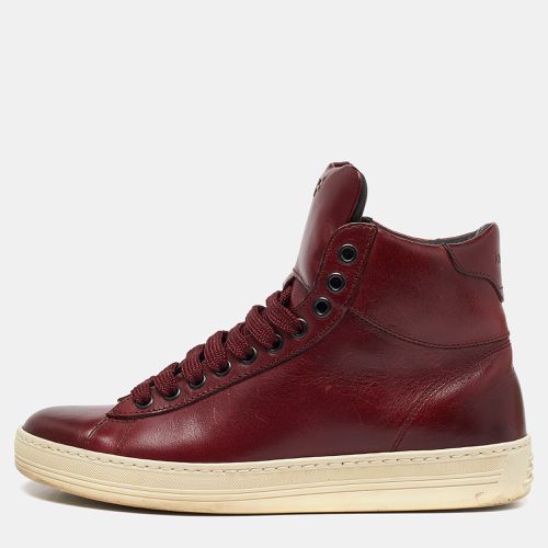 Leather High Top Sneakers Size 36.5 - Tom Ford - Modalova