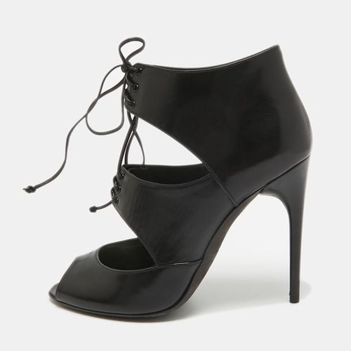 Leather Cut Out Peep Toe Ankle Booties Size 39.5 - Tom Ford - Modalova