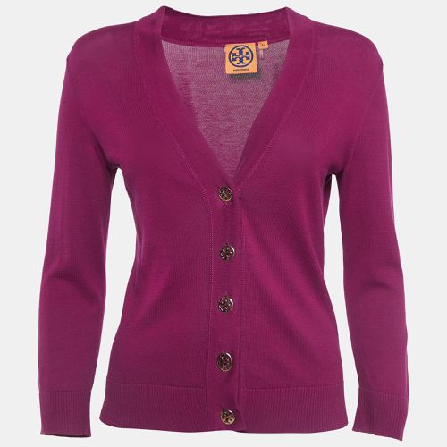 Tory Burch Purple Simone Cardigan XS - Tory Burch - Modalova