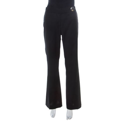 Tory Burch Black Wool Wide Leg Trousers M - Tory Burch - Modalova