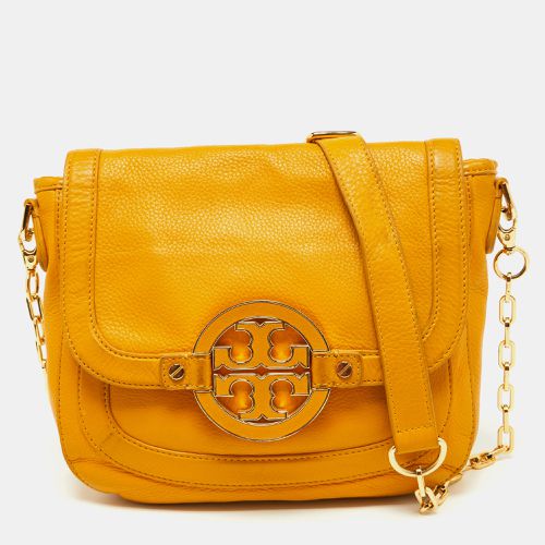 Tory Burch Mustard Leather Amanda Shoulder Bag - Tory Burch - Modalova