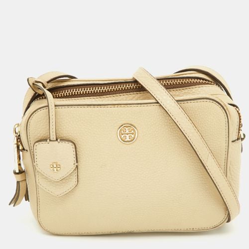 Tory Burch Beige Leather Double Zip Camera Bag - Tory Burch - Modalova