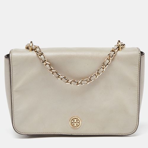 Tory Burch Beige Leather Flap Crossbody Bag - Tory Burch - Modalova