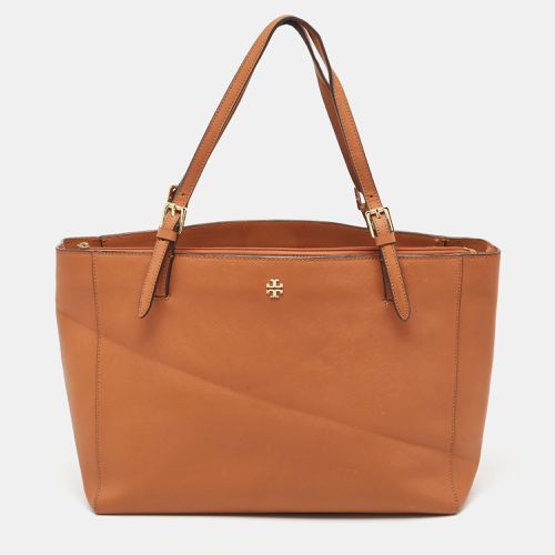 Leather Large York Buckle Shopper Tote - Tory Burch - Modalova