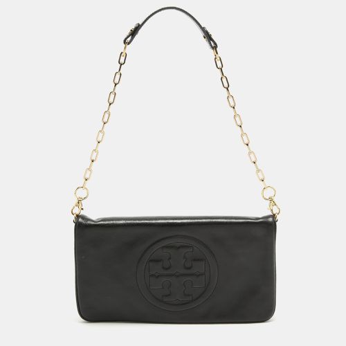 Tory Burch Black Leather Reva Chain Flap Bag - Tory Burch - Modalova