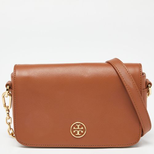 Tory Burch Brown Leather Robinson Chain Shoulder Bag - Tory Burch - Modalova