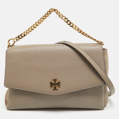 Tory Burch Grey Leather Kira Flap Shoulder Bag - Tory Burch - Modalova