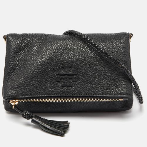 Tory Burch Black Leather Foldover Crossbody Bag - Tory Burch - Modalova