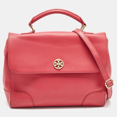 Tory Burch Pink Leather Robinson Top Handle Bag - Tory Burch - Modalova