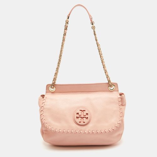 Tory Burch Peach Leather Marion Shoulder Bag - Tory Burch - Modalova