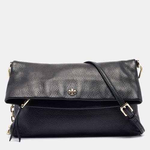 Tory Burch Black Leather Foldover Crossbody Bag - Tory Burch - Modalova