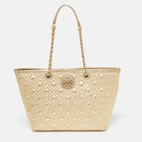 Quilted Leather Marion Tote - Tory Burch - Modalova