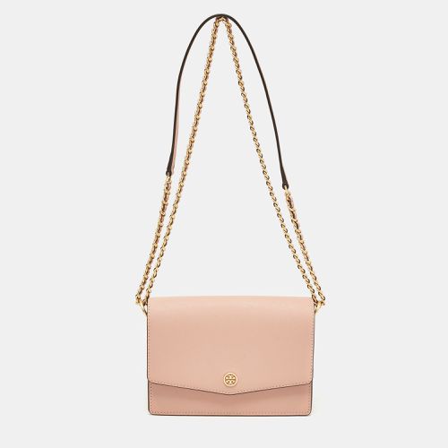 Tory Burch Peach Leather Mini Robinson Shoulder Bag - Tory Burch - Modalova