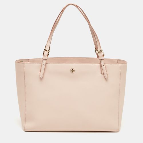 Tory Burch Pink Leather Large York Buckle Tote - Tory Burch - Modalova