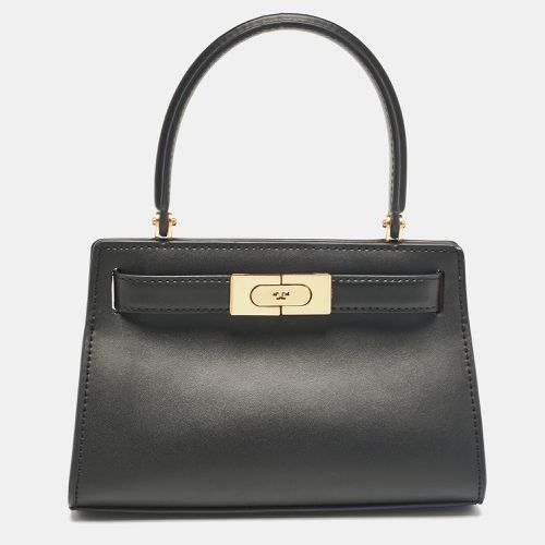 Tory Burch Black Leather Petite Lee Radziwill Top Handle Bag - Tory Burch - Modalova