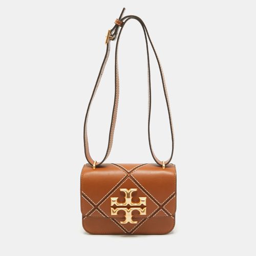 Tory Burch Brown Leather Diamond Eleanor Shoulder Bag - Tory Burch - Modalova