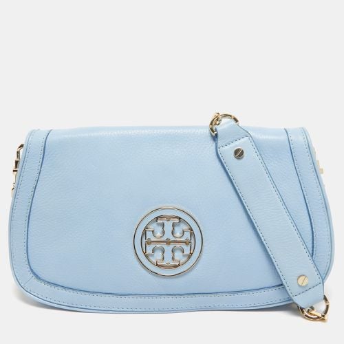 Tory Burch Blue Leather Amanda Crossbody Bag - Tory Burch - Modalova