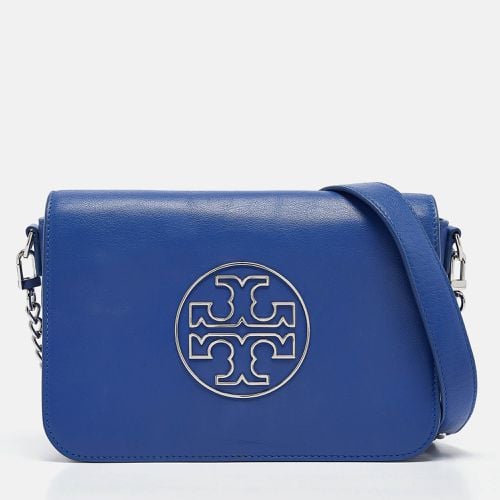 Tory Burch Blue Leather Miller Flap Crossbody Bag - Tory Burch - Modalova