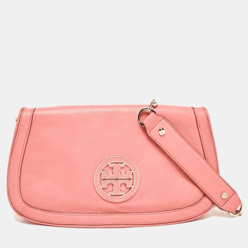 Tory Burch Coral Orange Leather Britten Shoulder Bag - Tory Burch - Modalova