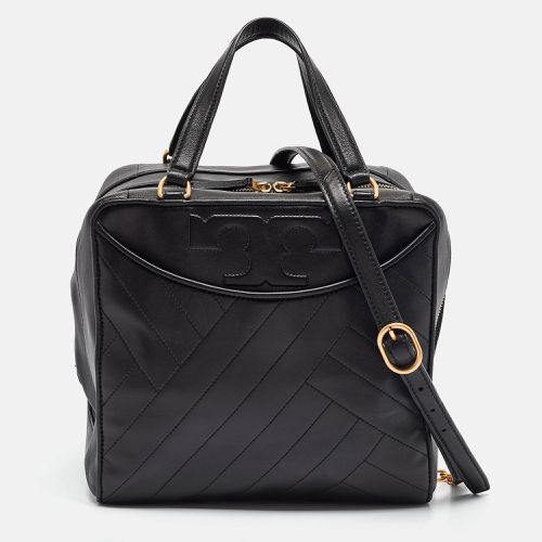 Tory Burch Black Leather Alexa Satchel - Tory Burch - Modalova