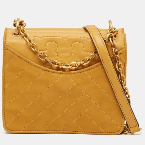 Mustard Leather Alexa Crossbody Bag - Tory Burch - Modalova