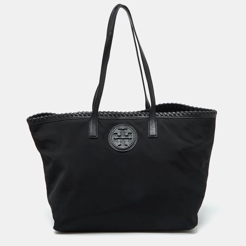 Tory Burch Black Nylon and Leather Marion Logo Whipstitch Tote - Tory Burch - Modalova