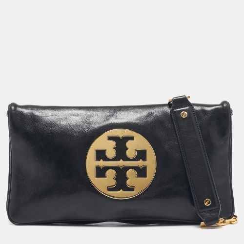 Tory Burch Black Leather Reva Flap Shoulder Bag - Tory Burch - Modalova