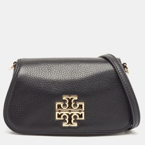 Tory Burch Black Leather Mini Britten Crossbody Bag - Tory Burch - Modalova