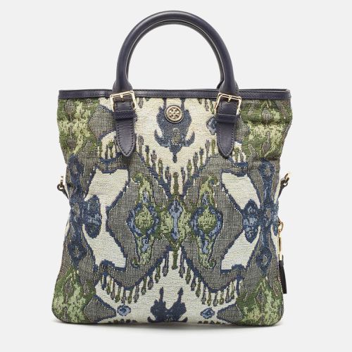 Tory Burch Multicolor Jacquard Fabric Finley Fold Over Tote - Tory Burch - Modalova