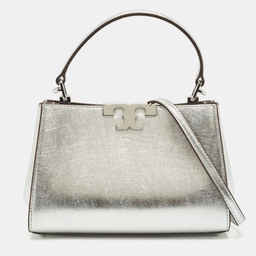 Tory Burch Silver Leather Mini Eleanor Top Handle Bag - Tory Burch - Modalova