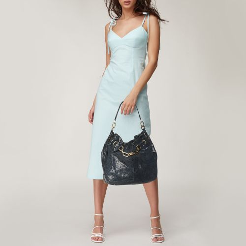 Python Embossed Leather Hobos - Tory Burch - Modalova