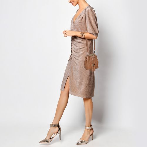 Leather Drawstring Tassel Bucket bag - Tory Burch - Modalova