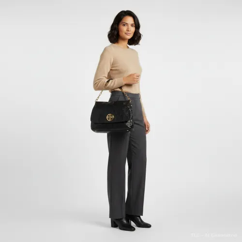 Snake Embossed Leather Flap Shoulder Bag - Tory Burch - Modalova