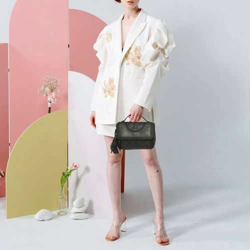 Fleming Leather Top Handle Bag - Tory Burch - Modalova