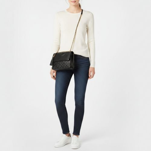 Fleming Medium Leather Shoulder Bag - Tory Burch - Modalova