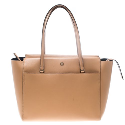 Tory Burch Brown Leather Large Parker Tote - Tory Burch - Modalova