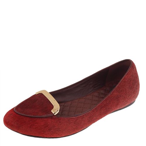 Tory Burch Red Calf Hair Ballet Flats Size 36.5 - Tory Burch - Modalova