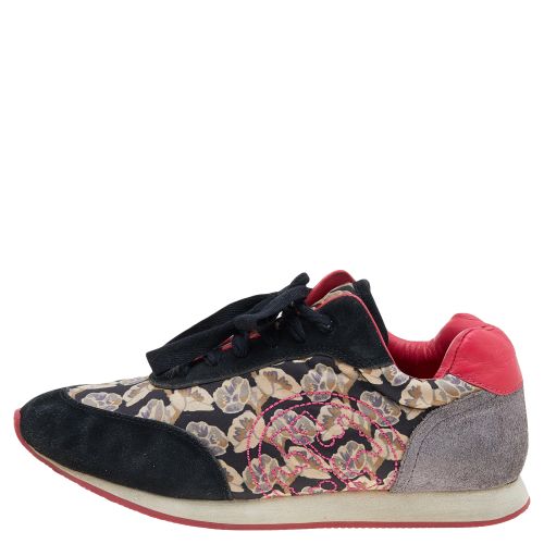 Fabric And Leather Low Top Sneakers Size 38 - Tory Burch - Modalova