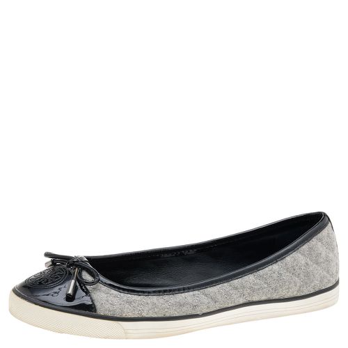 Tory Burch Grey Wool And Patent Leather Flats Size 37.5 - Tory Burch - Modalova